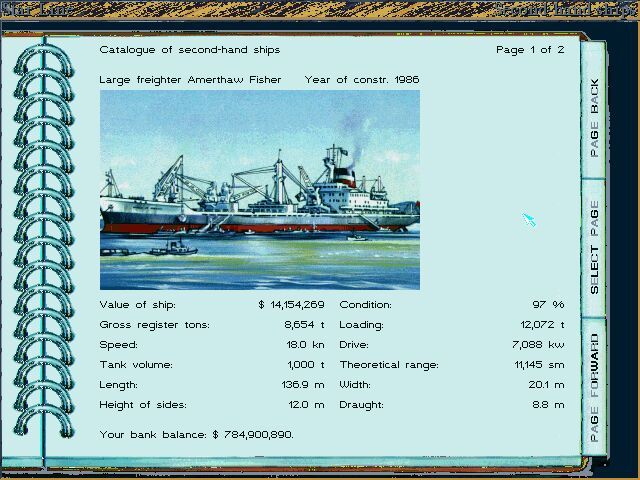 Ocean Trader screenshot 3 for Amiga